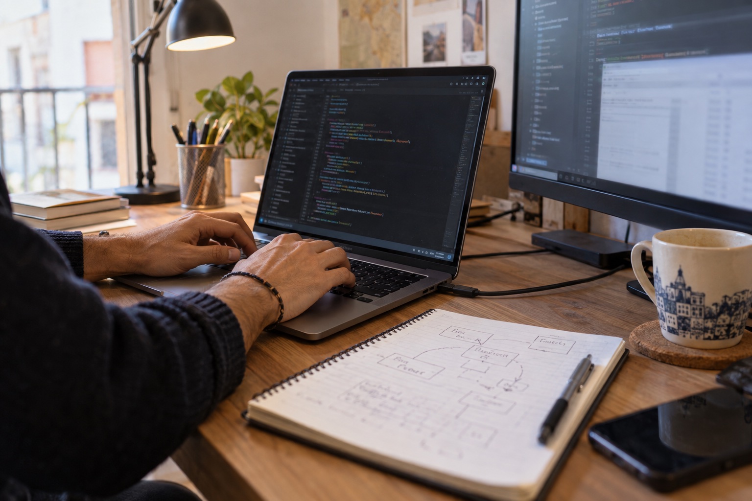 Ilustración de trabajo de integración mediante API